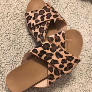 Leopard sandals